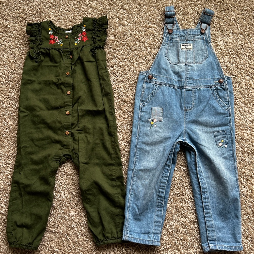 Kids overall cotton and denim